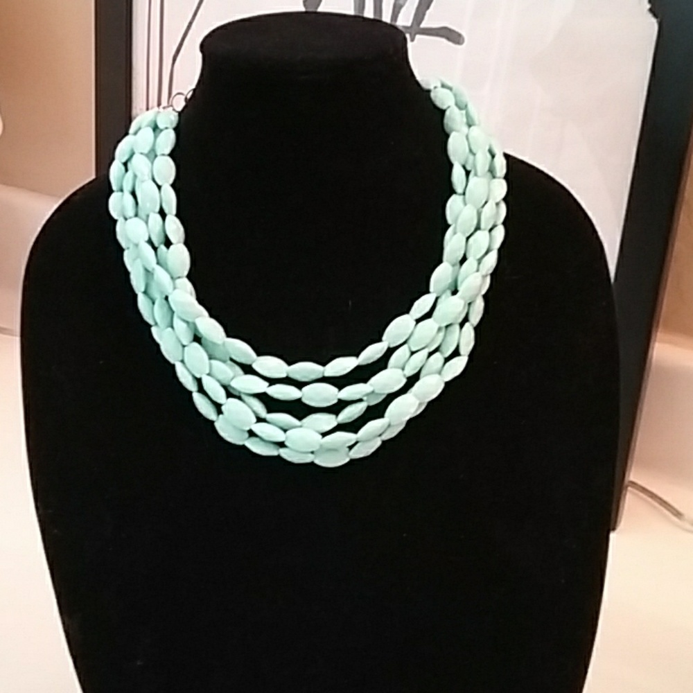 Multi strand beaded necklace from Etsy handmade